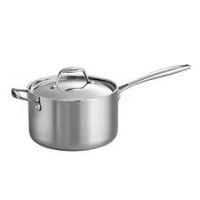Tramontina Gourmet Saucepan with Lid 4 Qt. Tri-Ply Clad