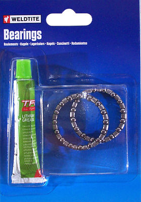 WELDTITE BIKE SET BALL BEARING 5/32