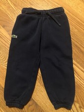Boys Navy Blue Lacoste Jogging Pants Size 2T Very Nice
