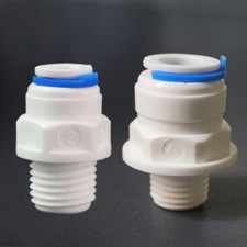 1/4 3/8 Push Fit Tube Quick Connector Male Thread Fittings for RO Water System