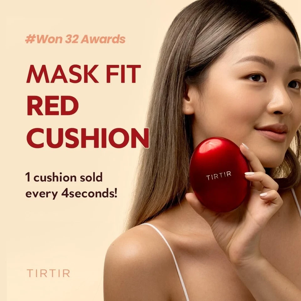 TIRTIR Mask Fit Red Cushion Face Cream 23N Sand (0.63 Fl Oz) BRAND NEW - Image 2 of 4
