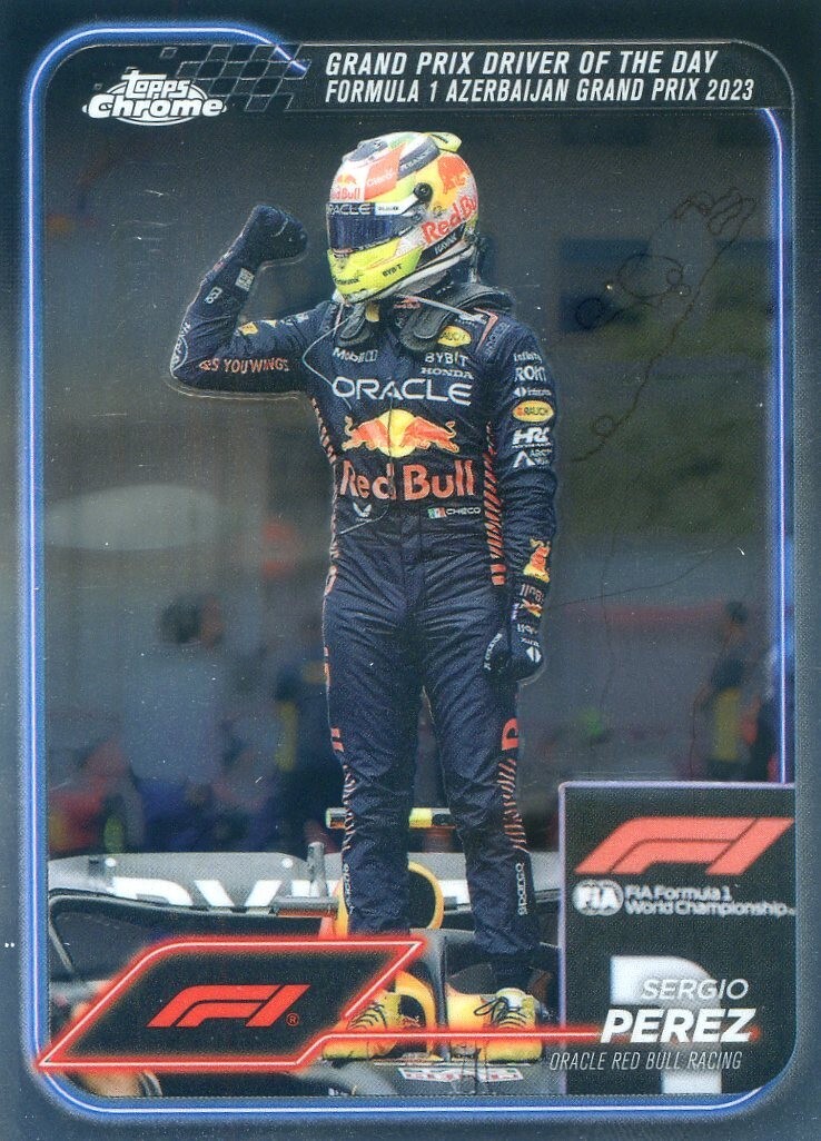 2024 Topps Chrome Formula 1 SERGIO PEREZ #162 F1 GRAND PRIX DRIVER