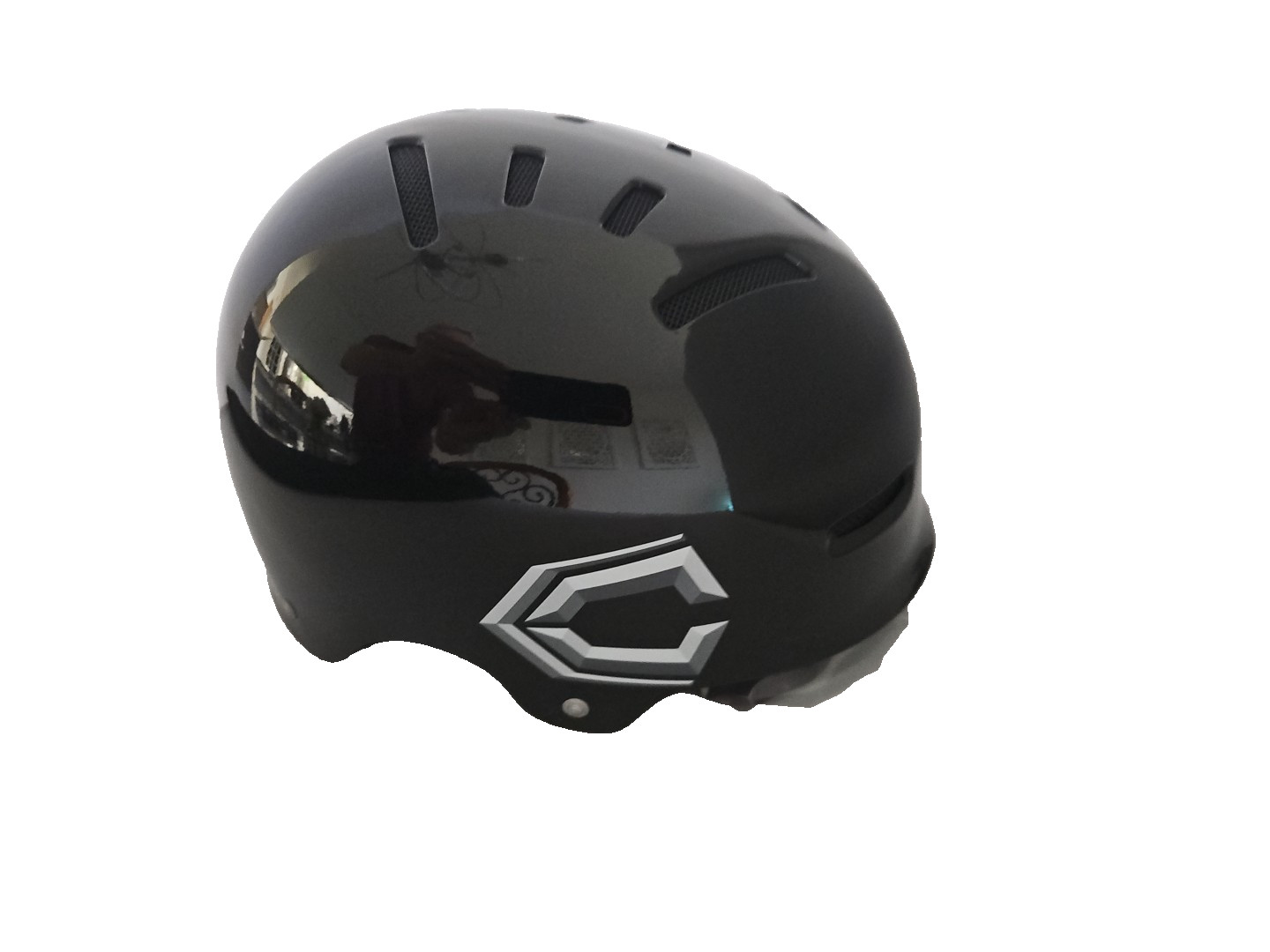 Capix Soldier Gloss Black Skate/ Bicycle  L/XL Helmet New In Box