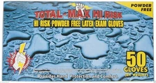 10Box/CS Emerald Total Max High Risk Latex Powder-Free Exam Gloves 15mil