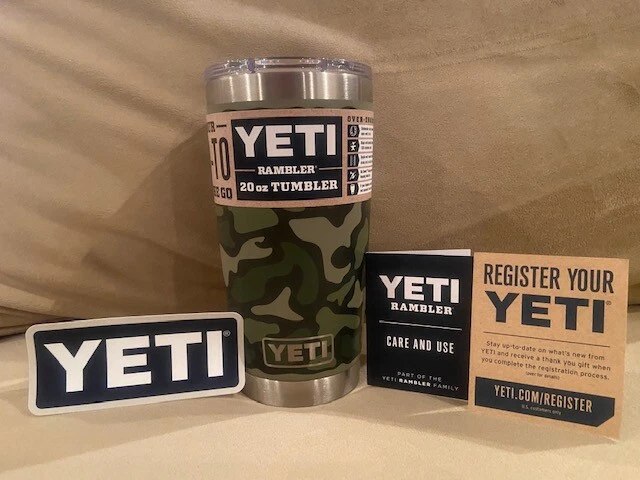 Yeti Rambler 20oz Tumbler *CAMO* LIMITED EDITION* RARE 2021 Camouflage SOLD  OUT!