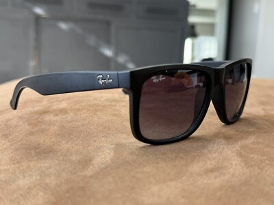 Ray-Ban RB4165 Justin Rubber Black Sunglasses 54mm 16mm 145mm - 601/8G #B88