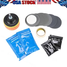 Car Headlight Lens Restoration Repair Kit Polishing Cleaner Cleaning Tools USA*