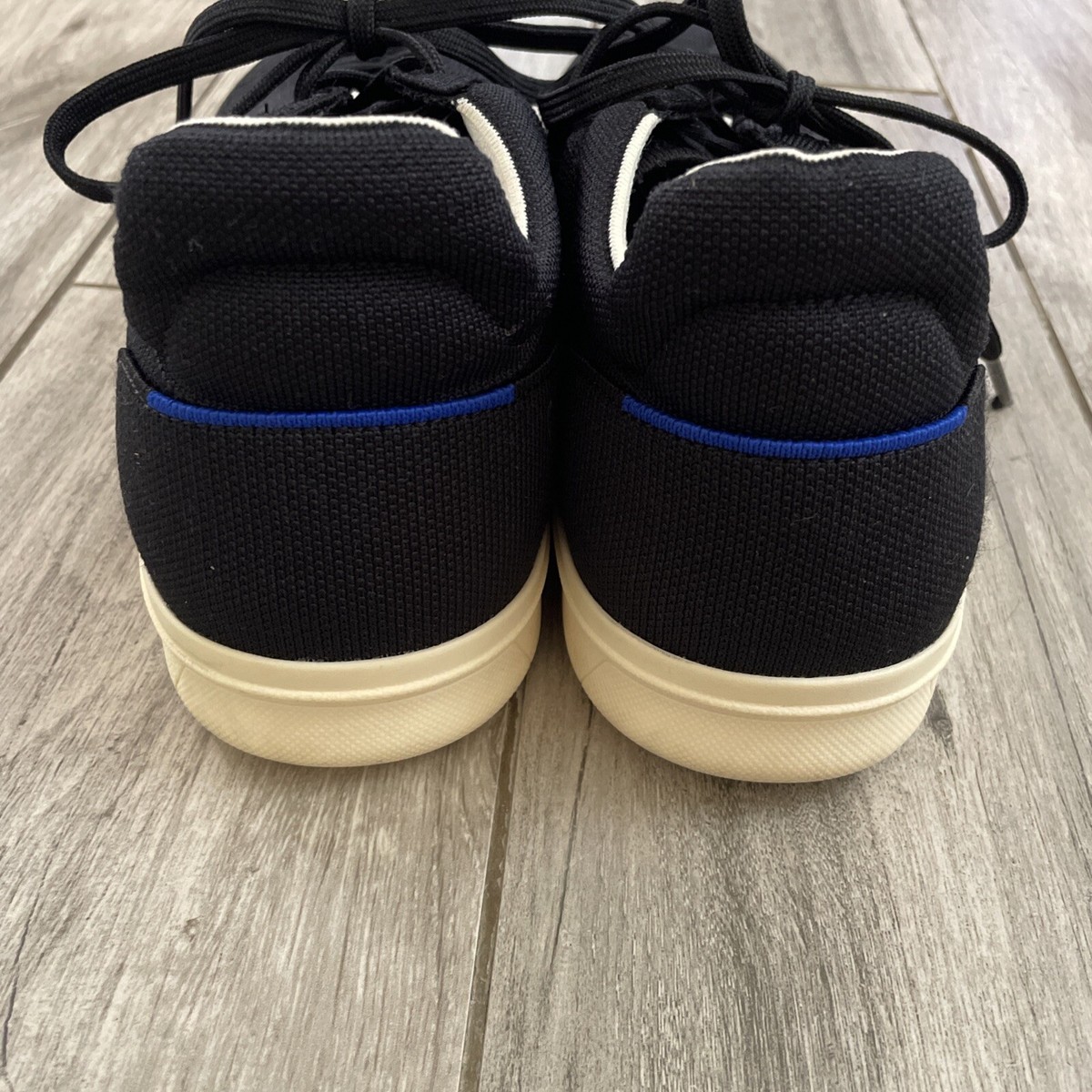 Rothys Mens Sneaker The Black Knit Fabric Lace Up Shoes Mens 