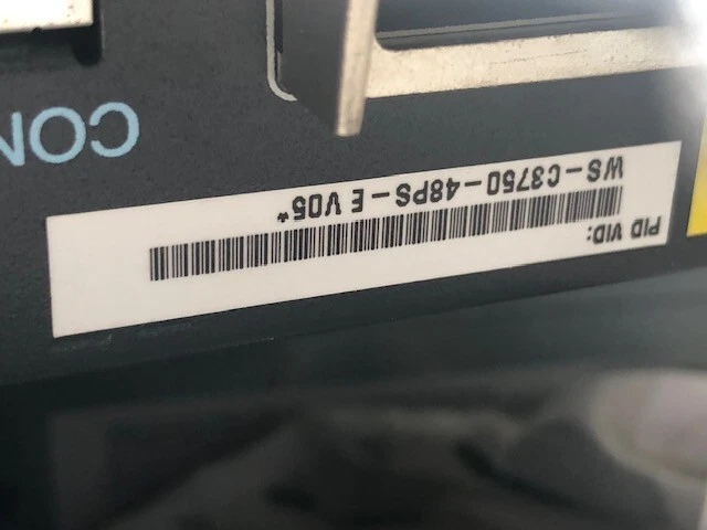 Cisco WS-C3750-48PS-S 48 Port PoE Switch Rackmount - Image 2 of 4