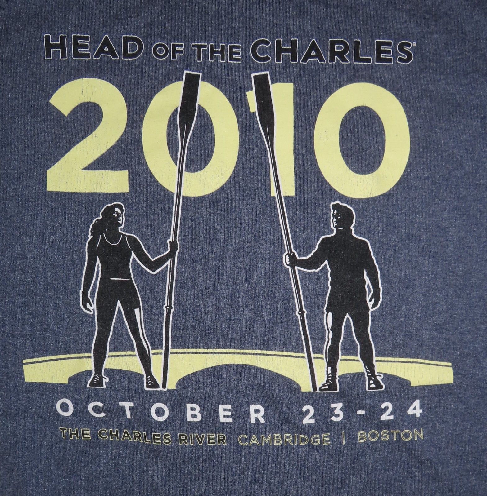 FILA 2010 HEAD OF THE CHARLES Regatta The Charles River ROWING Cambridge (SM) T Shirt
