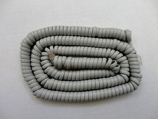 25 Foot Modular Telephone Coiled Handset Phone Cord Ash/Grey, 25 Feet, 25ft. 25'