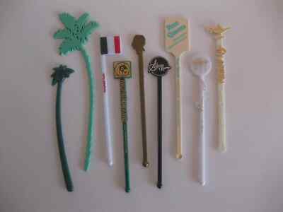 swizzle sticks vintage from Las Vegas and pretty much every hotel