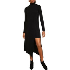 bcbgmaxazria asymmetrical turtleneck dress