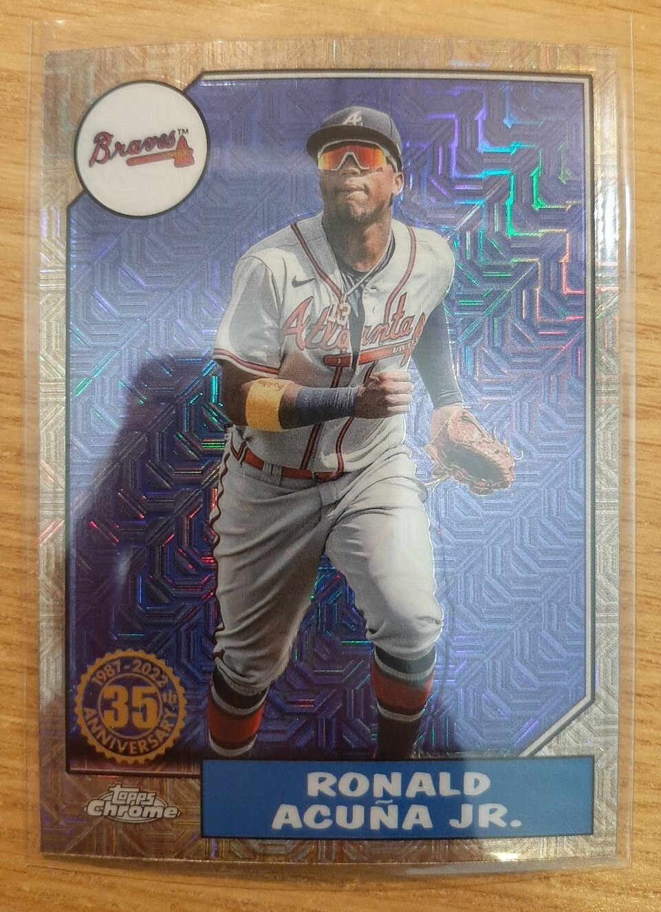 2022 TOPPS UPDATE '87 TOPPS SILVER PACK CHROME RONALD ACUNA JR. #74 ATL BRAVES