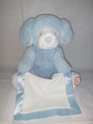 gund peek a boo puppy blue