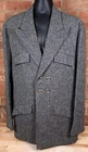 Kevin Howlin Donegal Tweed Wool Ireland OverCoat Gray Jacket Mens Size Large