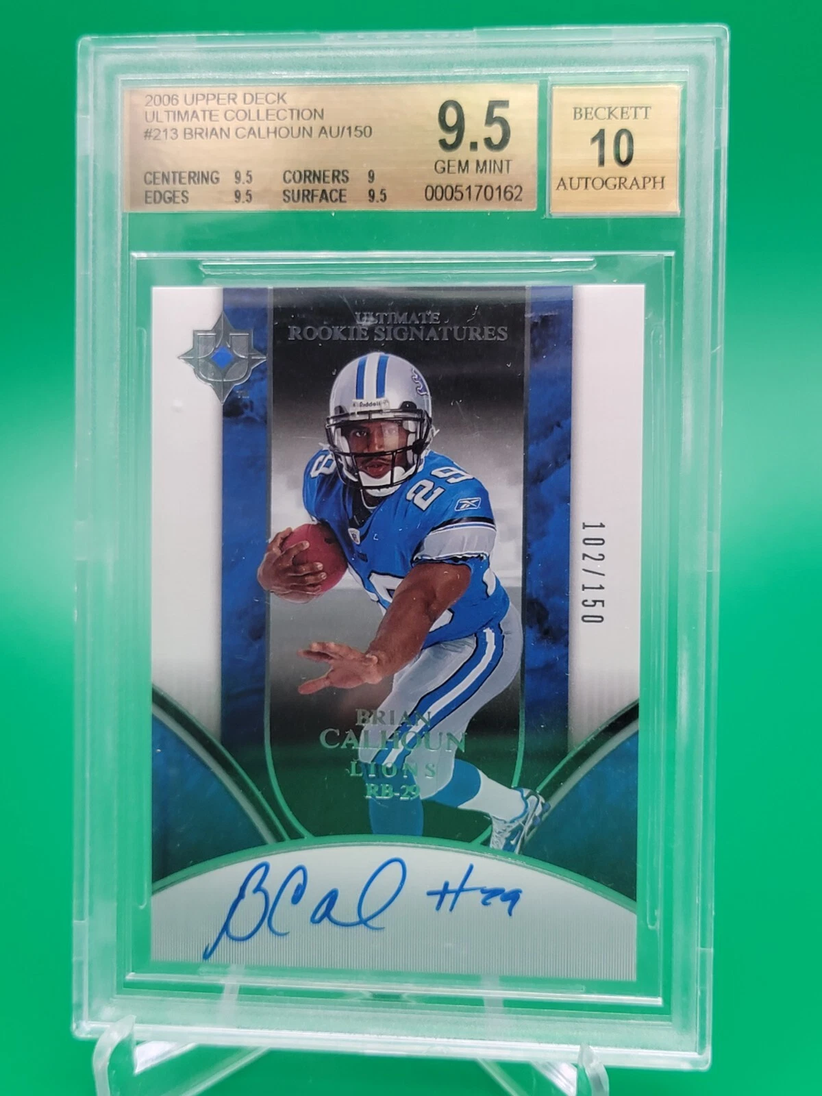 Brian Calhoun Ultimate Collection #213 Autograph