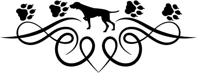 ENGLISH POINTER Autoaufkleber sticker AUFKLEBER Umriß Silhouette mit Ornament