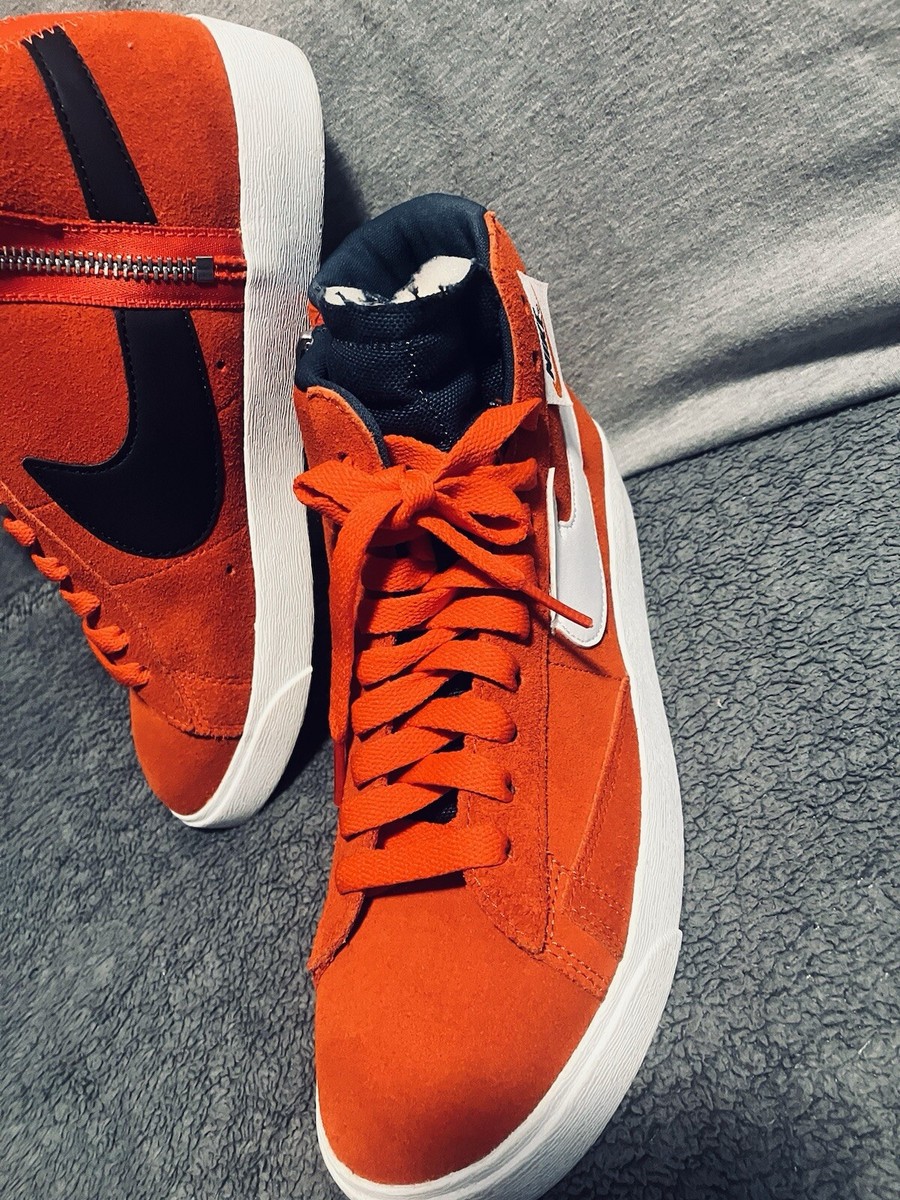 NIKE Blazer Rebel Mid “Habanero Red” Zip-Up Shoes Women's Size 6.5