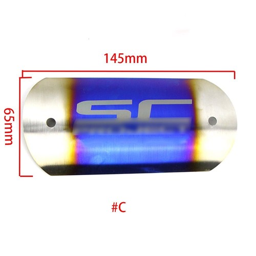 Motorcycle Exhaust Middle Pipe Heat Shield Link Cover Muffler Protector Guard #C - Picture 3 of 10