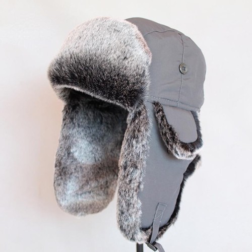 Men Trapper Hat Faux Fur Russian Ushanka Ear Flap Cap Windproof Warm Winter Soft - Picture 7 of 13