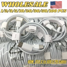 Lot Type-C Cable USB-C to USB-C Fast Charger Charging Cord For iPhone 15 Samsung