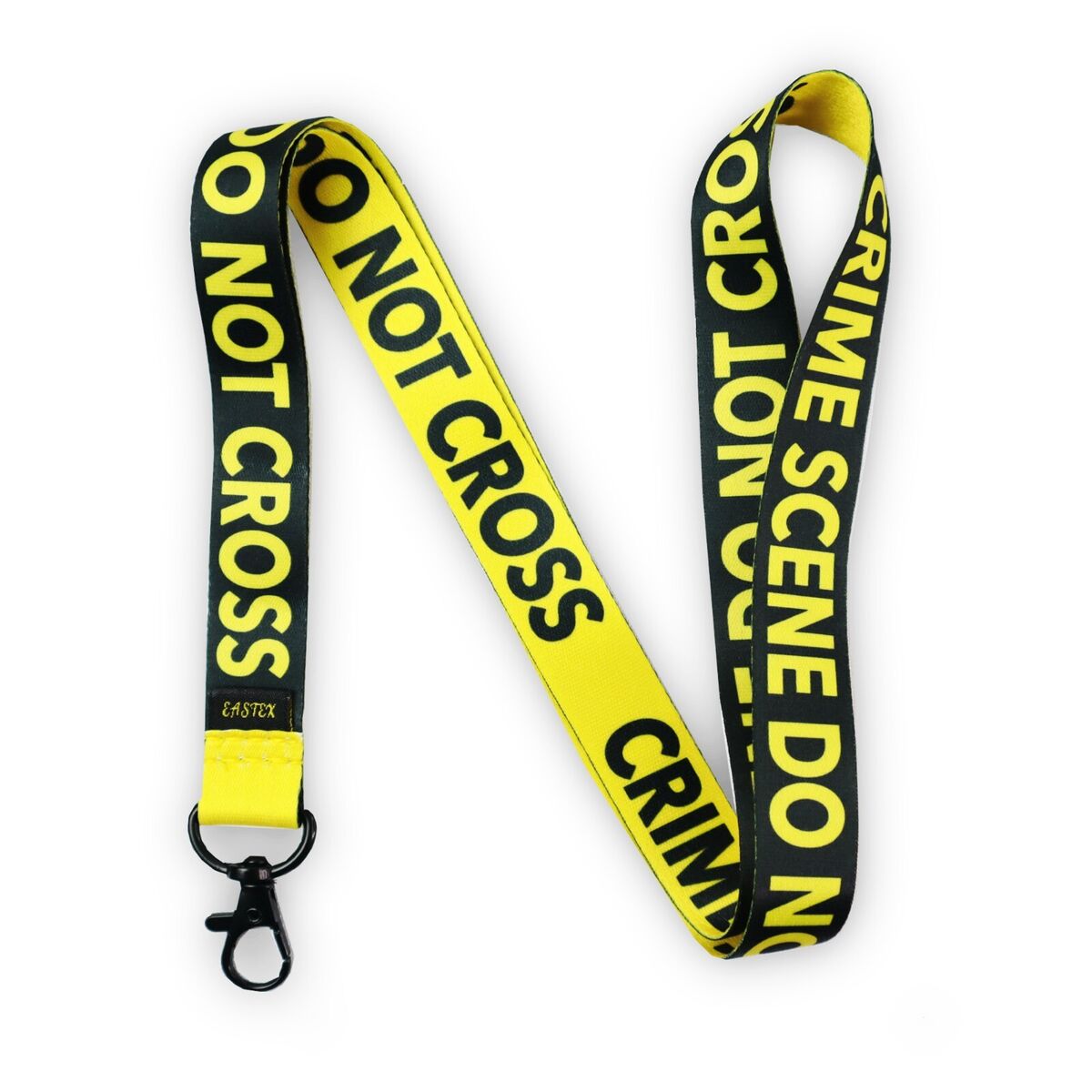 Crime Scene Do Not Cross Lanyard Keychain ID Holder Neck Strap Key