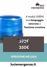 KIT 4 lampeggianti da tetto ambulanza