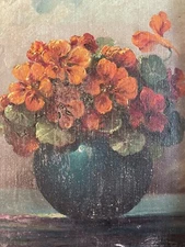 Beautiful Oil Painting Flowers Post Impressionist to Identify Art