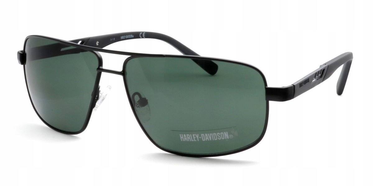 Harley Davidson HD0927X 02N Black Metal Aviator Sunglasses Frame