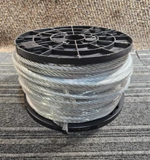 Dead-Bolt Reel Vandor Corp 100FT 3/8" Galvanized Cable 11.75 x 5 Spool Wire Rope