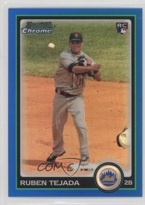 2010 Bowman Draft Chrome Blue Refractor /199 Ruben Tejada #BDP51 Rookie RC 0c2