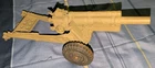 Vintage Marx Toys Lumar Gray Howitzer Cannon 12" long Working