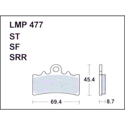 AP RACING LMP477 Bremsbeläge Paar Bremse Standard