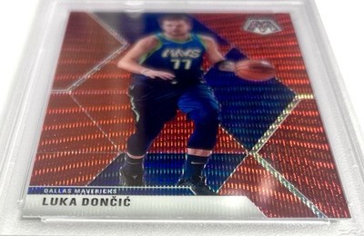 2019-20 Mosaic Luka Doncic Red Wave PSA 10 Gem Mint Prizm