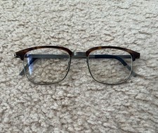 LINDBERG Discontinued Eyeglasses Frames Brown...