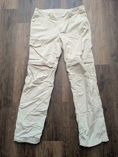 Columbia Pants Womens 8 Tan Omni Shade Convertible Straight Hiking Outdoor PFG