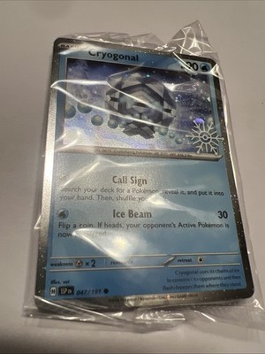 Cryogonal 047/191- Holiday Calendar 2025 - Cosmos Holo Pokemon Promo Card Sealed