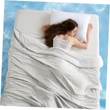 Cooling Blankets for Hot Sleepers - Cold and Lightweight Full 80" x 90" Grey