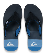 QUIKSILVER MENS FLIP FLOPS.MOLOKAI LAYBACK BLACK  ARCH SUPPORT  THONG SANDAL S26