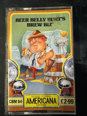 C64 Beer Belly Burt s Brew Biz Americana Software Tape