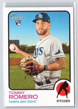 Tommy Romero Rookie 2022 Topps Heritage #533 Tampa Bay Rays