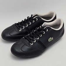 Tenis Lacoste Misano Niños Ely Cuero Negro 7-30SPJ4008024 EE. UU. 4 Niños Reino Unido 3