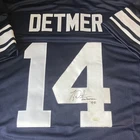 Ty Detmer BYU Cougars #14 Autographed Football Jersey JSA Heisman 90