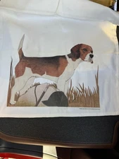 Beagle Kitchen Hand Towel by Mary Badenhop & Pipsqueak Prod. Hunting Dog, 17x29”