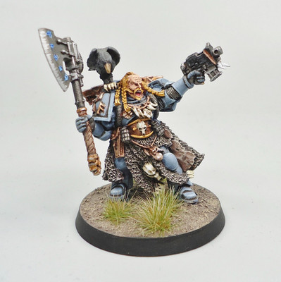 Space Wolves - Runenpriester Figur bemalt - Warhammer 40k - Space Marines