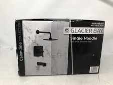 Glacier Bay Calandine Matte Black Single Handle Tub  Shower Set
