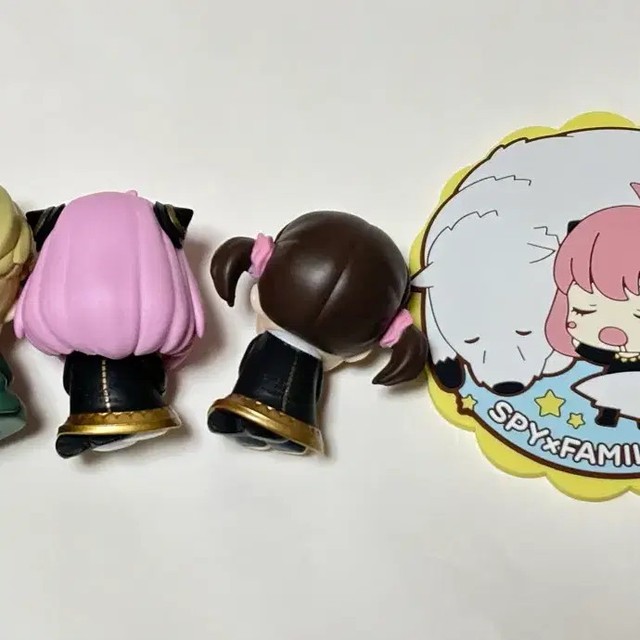Spy Family Gacha Figure & Coaster Set 3 Items Collectible