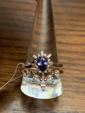Bomb Party Ring Size 11 Dec 2024 Take Me To The Stars Tanzanite CZ On Rose Gold 