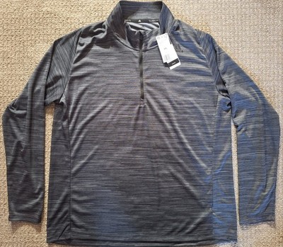 Adidas Climalite Mens Ult Tech 1/4 Zip Golf Top Pullover Swt Shirt Carbon Sz 2XL